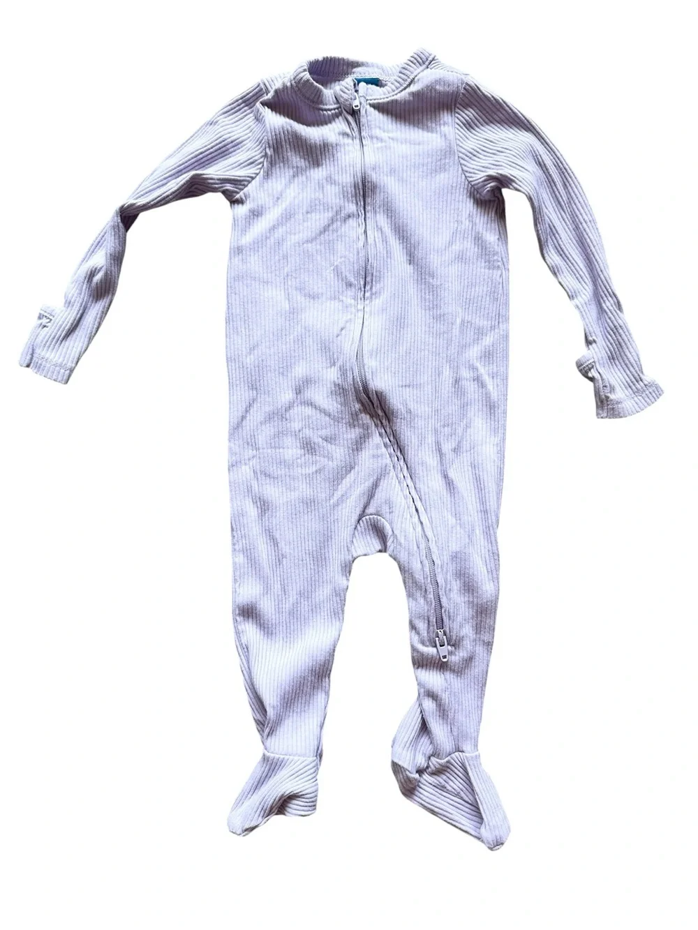 Old Navy lot of 5 footed two way zip baby girl sleeper footed pajamas 6-9 months
